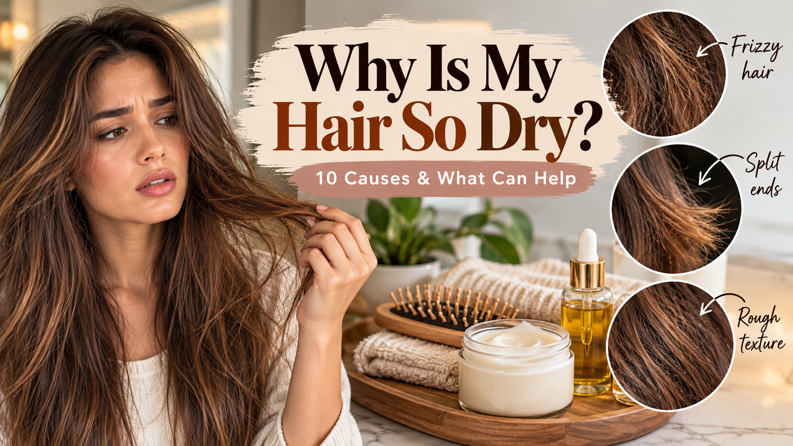 Why is my hair so dry – 10 common causes of dry, frizzy hair and what can help