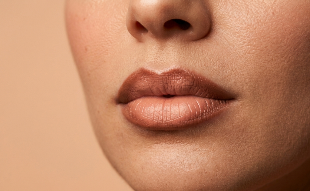 Cinnamon Brown + Peach Nude Lips