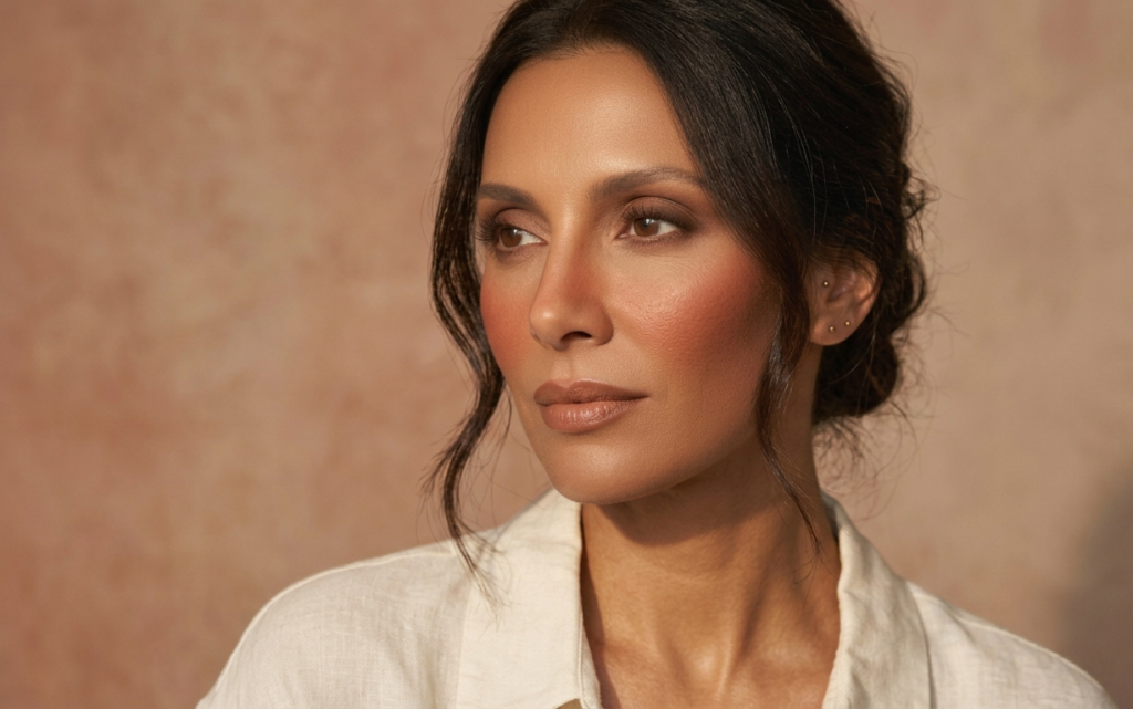 Cinnamon Blush & Brown Eyes Makeup