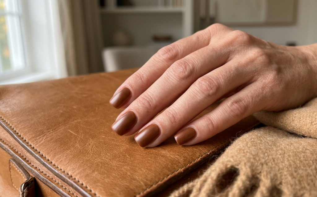 Vintage Leather Brown Nails