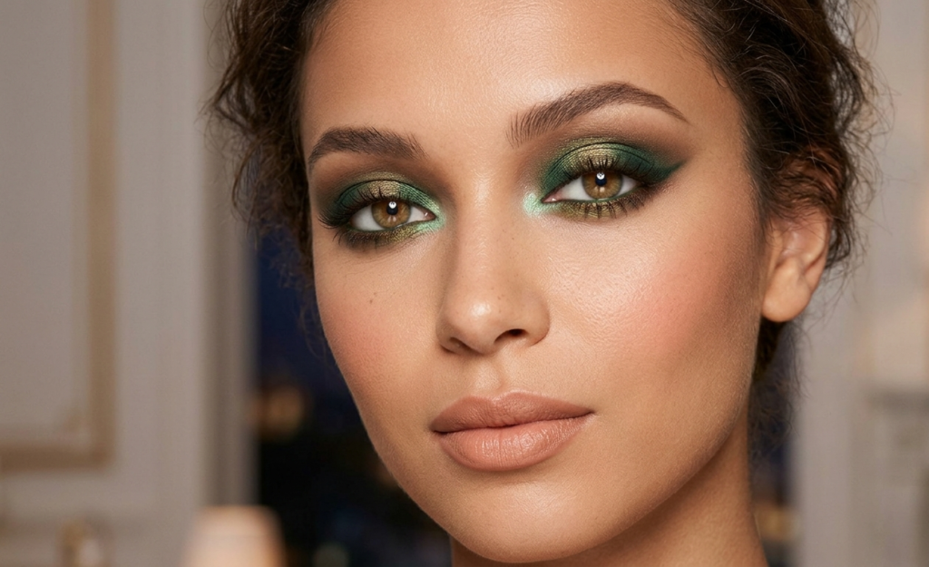 Soft Olive Green Eyeshadow