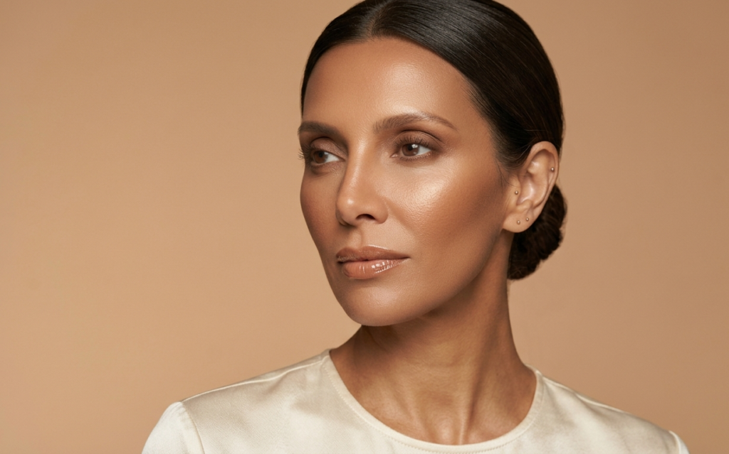 Caramel Glass Skin Makeup