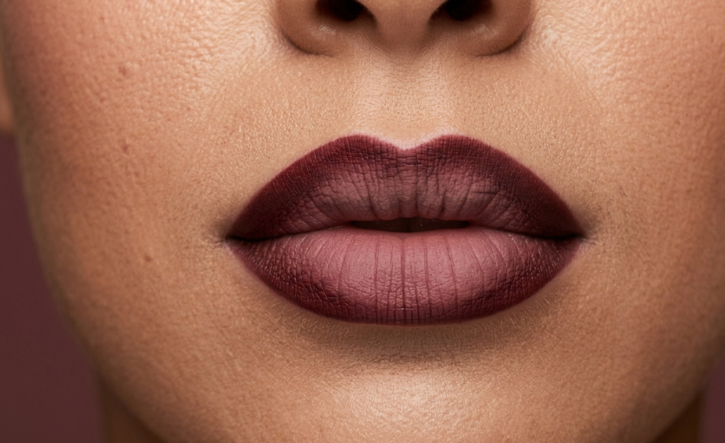 Burgundy Wine + Dusty Mauve Lips