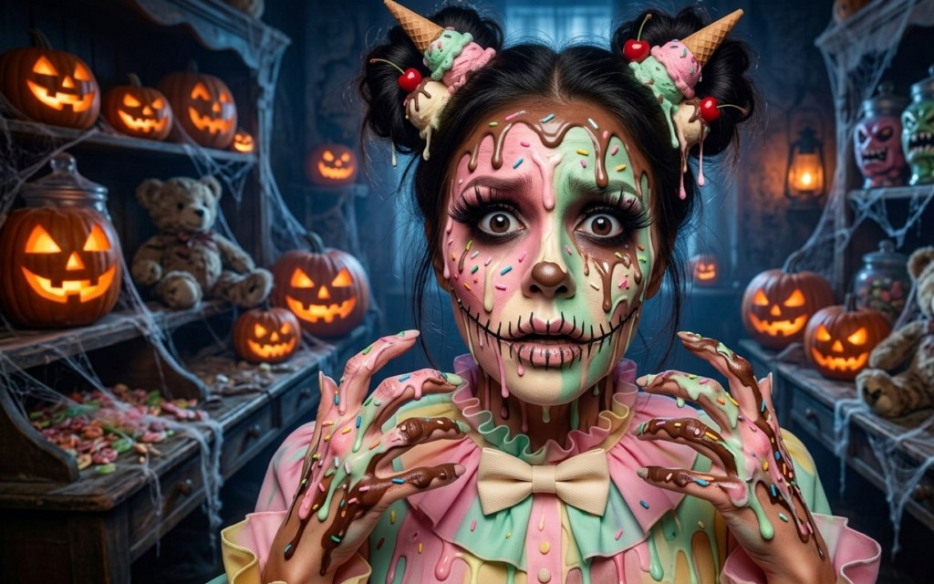 Melting Ice Cream Face Makeup